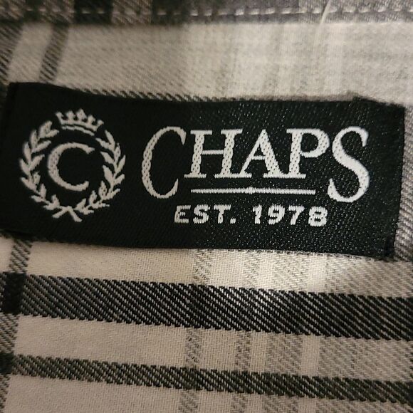 Chaps men's button up plaid shirt - Picture 4 of 6